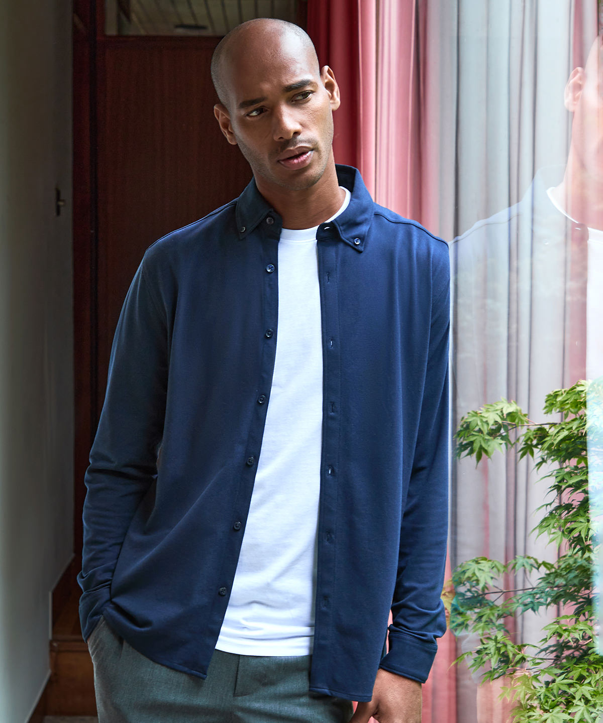 KK143_LS00_2025.jpg Long sleeve Superwash® 60° piqué shirt (tailored fit) - Image 1