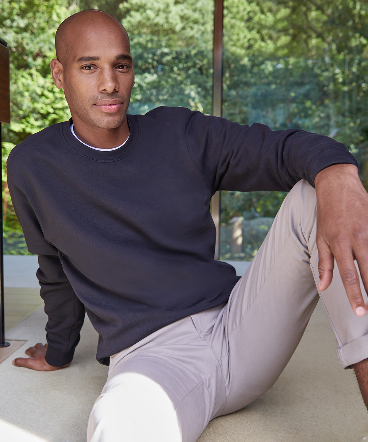 KK337_LS00_2025.jpg Regular fit piqué sweatshirt - Image 1