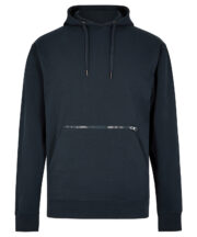 Regular fit piqué hoodie with zipped pocket - Image 3