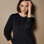 Women's Arundel crew neck cardigan long sleeve (classic fit)