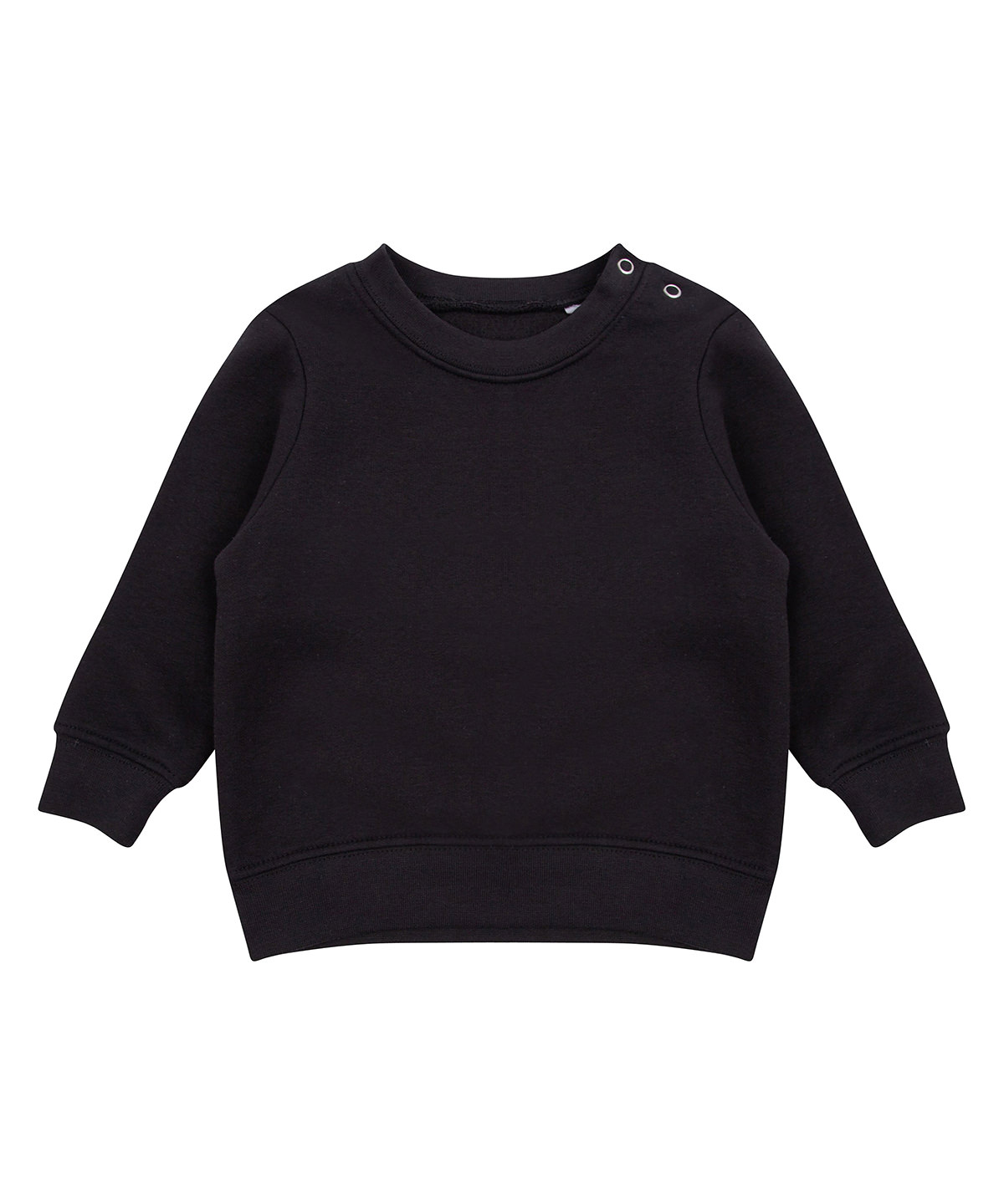 LW06T_LS00_2025.jpg Crew neck sweatshirt with shoulder poppers - Image 1