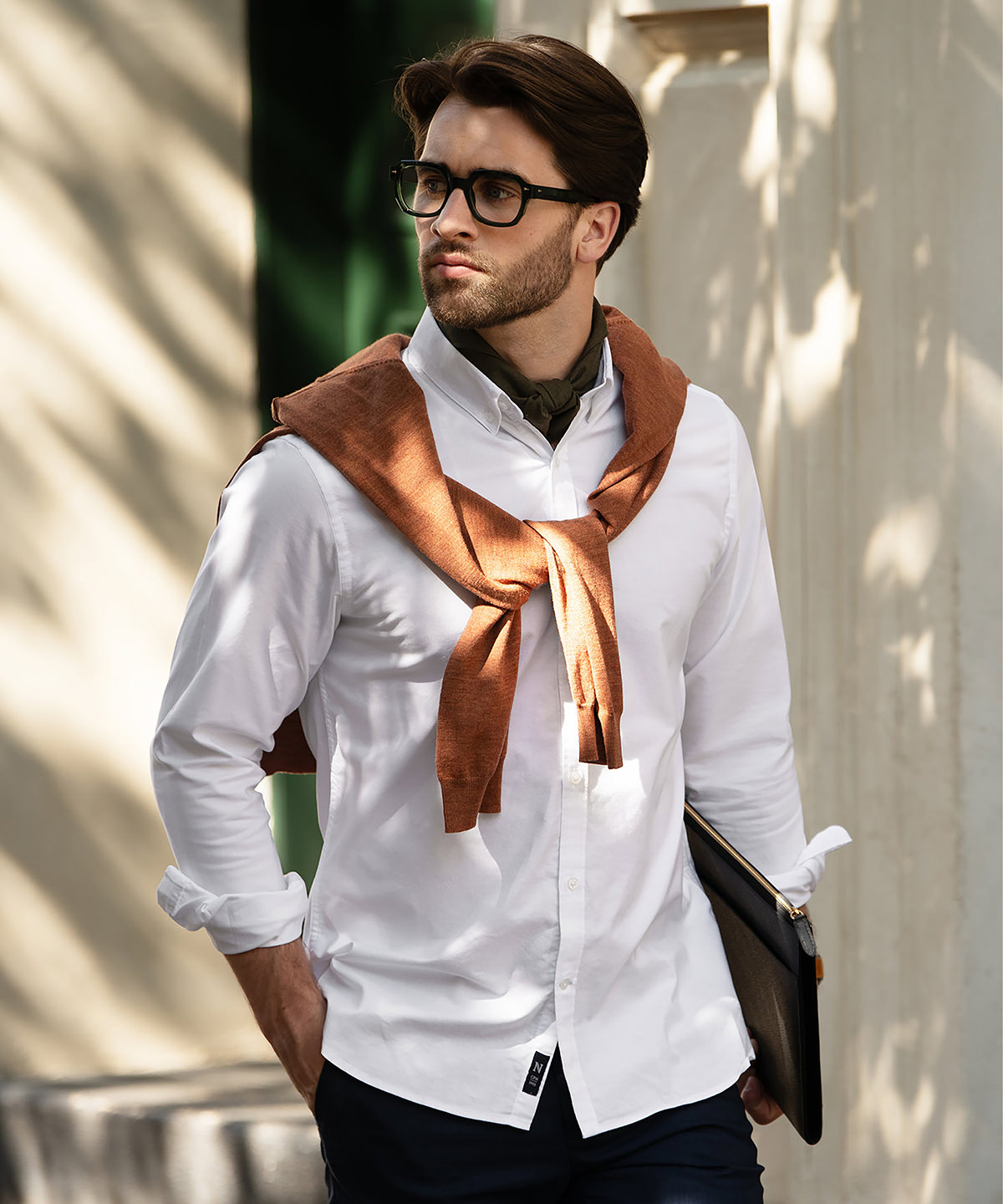 NB66M_LS00_2025.jpg Rochester Slim Fit - classic Oxford shirt - Image 1