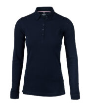 Women's Carlington - deluxe long sleeve polo - Image 3