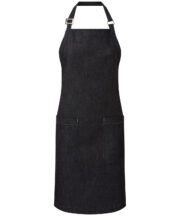 Cotton denim bib apron, organic and Fairtrade certified - Image 3