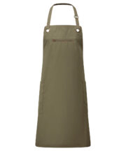 Barley Contrast Stitch Bib Apron - Image 4