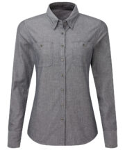 Women's Chambray shirt, organic and Fairtrade certified