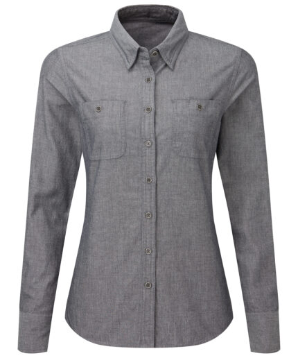 Women's Chambray shirt, organic and Fairtrade certified