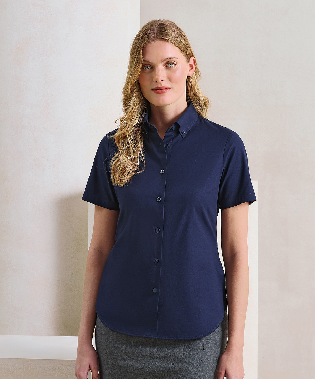 PR386_LS00_2025.jpg Women's Supreme Oxford short sleeve shirt - Image 1