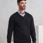 'Essential' acrylic v-neck sweater
