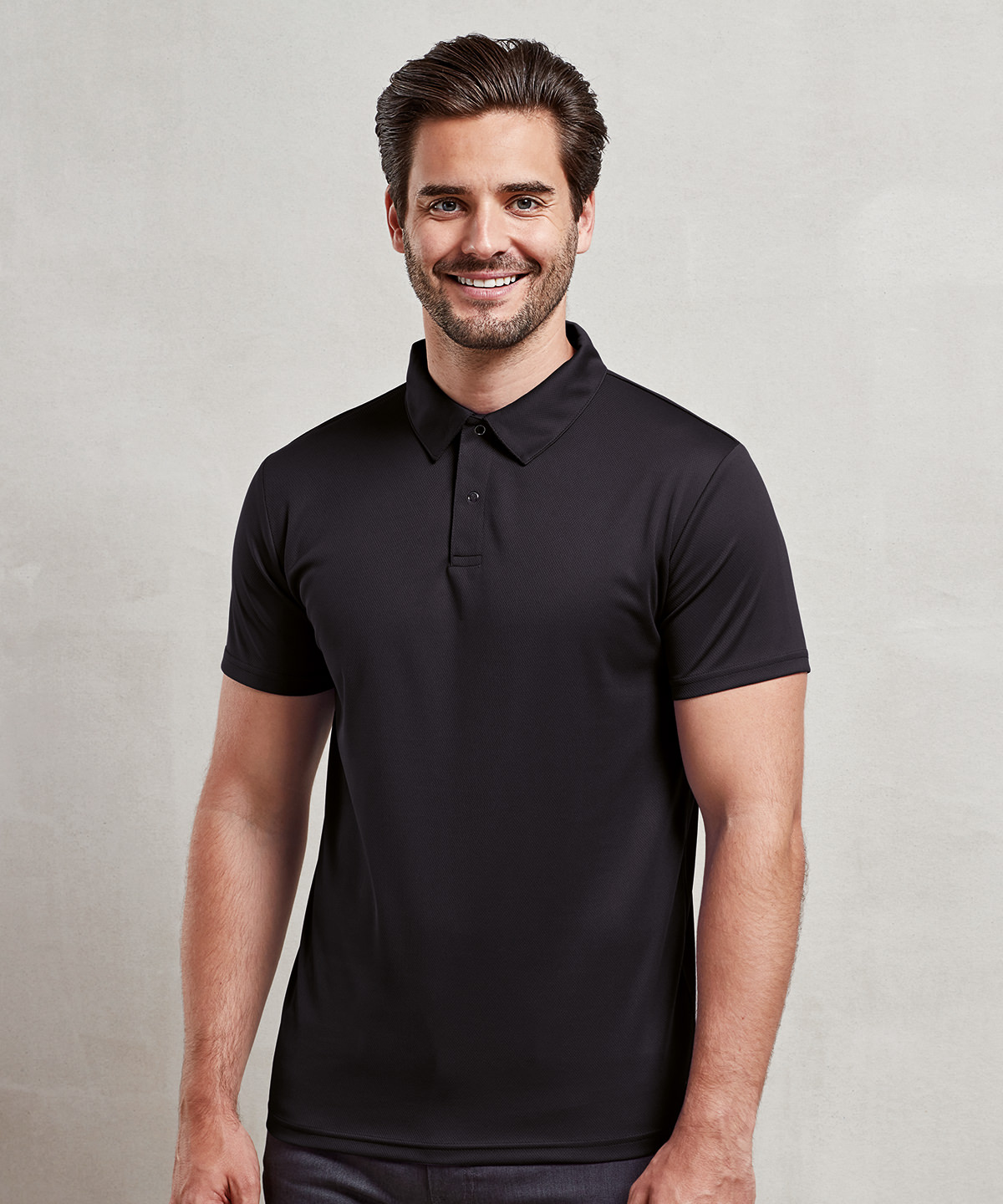 PR612_LS00_2025.jpg Coolchecker® studded polo - Image 1