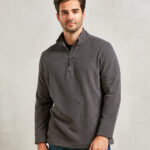 Unisex Recyclight 1/4 zip microfleece