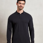 Essential unisex long sleeve workwear polo shirt
