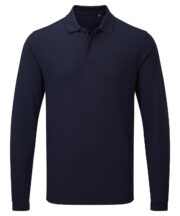 Essential unisex long sleeve workwear polo shirt - Image 2