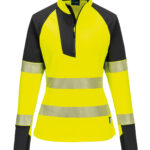Women's PW3 Hi-vis ¼-zip sweatshirt (T173)