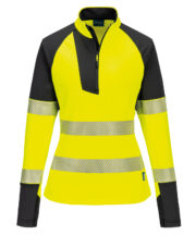 Women's PW3 Hi-vis ¼-zip sweatshirt (T173)