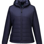 Women's professional hooded insulated baffle jacket (S613)