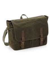 Heritage waxed canvas messenger - Image 2