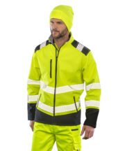 Printable ripstop safety softshell