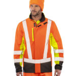 Recycled 3-layer printable 3-tone safety softshell