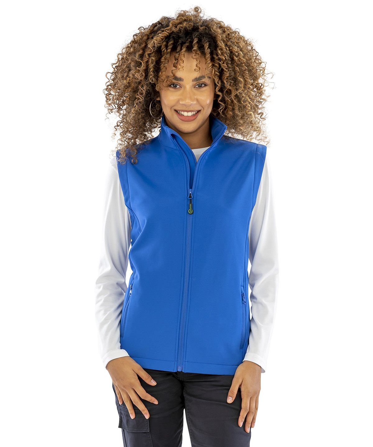 R902F_LS00_2025.jpg Women's recycled 2-layer printable softshell bodywarmer - Image 1