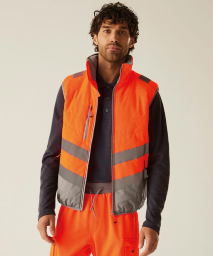 Hi-vis two-tone thermal bodywarmer