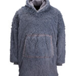 The Ribbon oversized cosy reversible shaggy sherpa hoodie