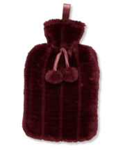 Luxury classic faux fur hot water bottle and cover - Image 2