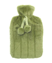 Luxury classic faux fur hot water bottle and cover - Image 3