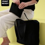 Cruise recycled tote with detachable purse