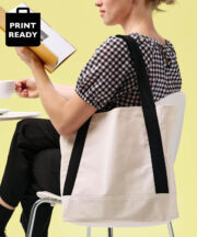 Dakota recycled contrast strap tote