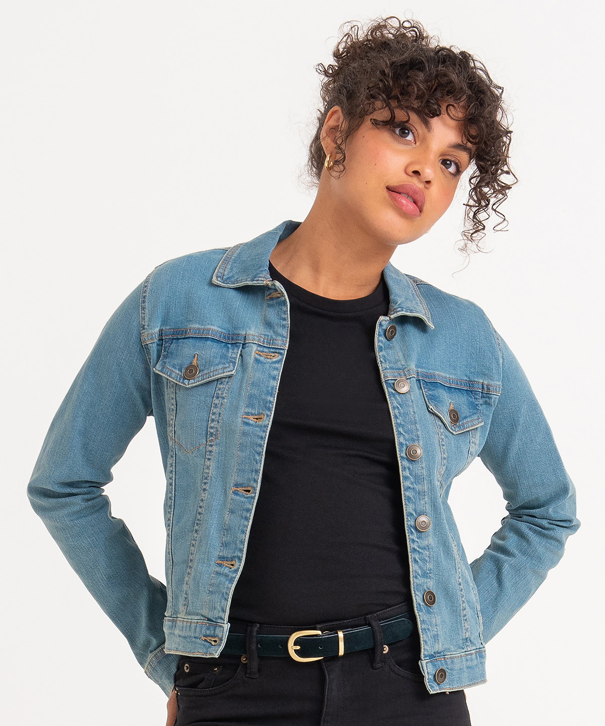SD065_LS00_2025.jpg Women's Olivia denim jacket - Image 1