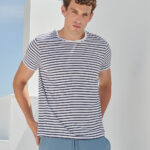 Unisex striped T