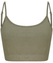 Women's sustainable fashion cropped cami top with adjustable straps - Image 4