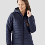 Women's Nautilus quilted hooded jacket