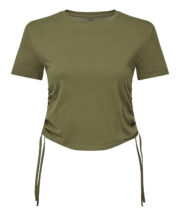 Women's TriDri® ruched crop top - Image 3