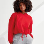 Women's TriDri® cropped oversize hoodie