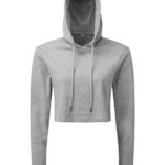 Women's TriDri® cropped hooded long sleeve t-shirt