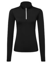 Women's TriDri® recycled long sleeve brushed back ¼ zip top - Image 3