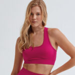 TriDri® seamless '3D fit' multi-sport sculpt solid colour bra