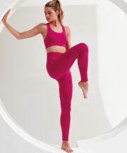 Women's TriDri® seamless '3D fit' multi-sport sculpt solid colour leggings