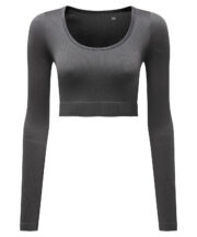 Women's TriDri® ribbed seamless '3D Fit' crop top - Image 2