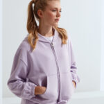 Women's TriDri® recycled drawstring full-zip hoodie