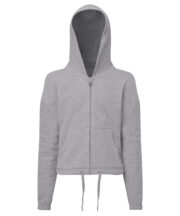 Kids TriDri® recycled cropped oversize full-zip hoodie - Image 2