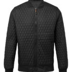 Quilted flight jacket