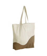 Organic cotton wave print maxi tote - Image 2