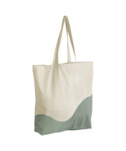 Organic cotton wave print maxi tote - Image 3