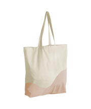 Organic cotton wave print maxi tote - Image 4