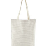 Striped organic cotton tote