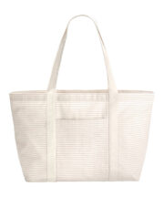 Striped organic cotton shopper - Image 2