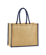 Natural starched jute classic shopper - Image 5
